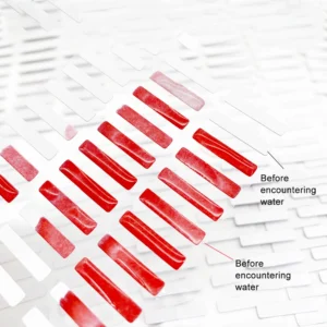 Water Reactive Color-Changing Labels