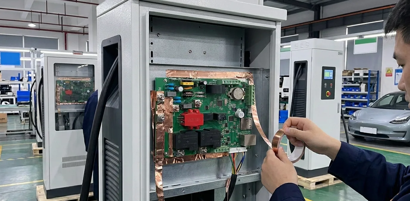 Conductive Copper Foil Tape for EMI Shielding in EV Charging Equipment