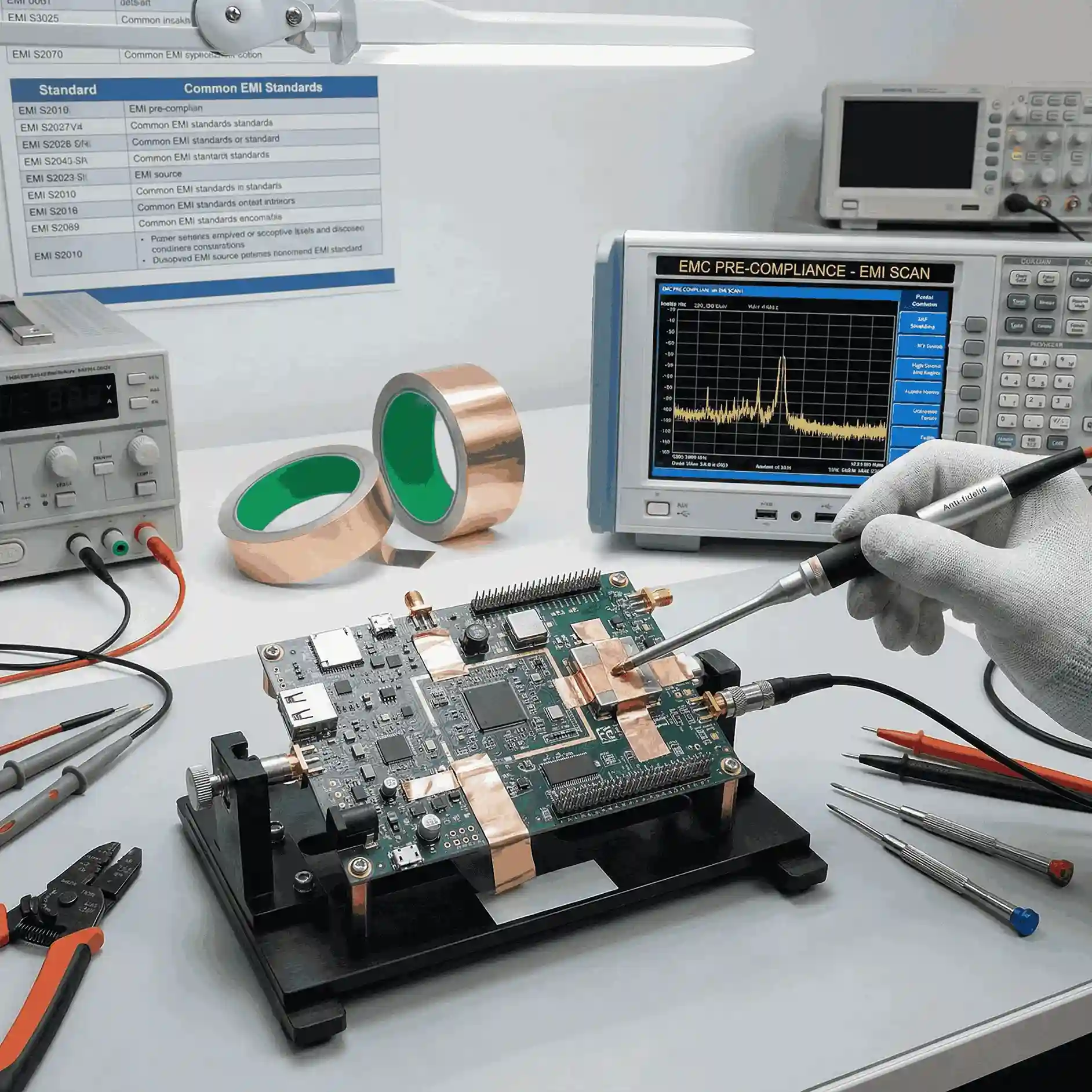 Copper Foil Tape for PCB EMC Pre-Compliance Testing